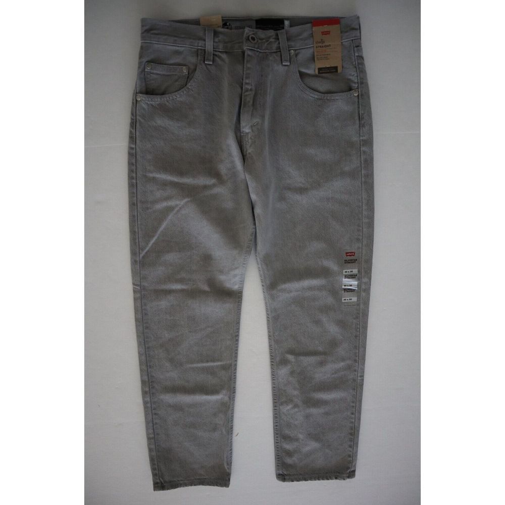 Levi's SilverTab Men's Sz 30x30 Gray Relaxed Fit Straight Leg Denim Jeans $80